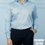 Men's Solid Full Sleeve Shirt – Sky Blue